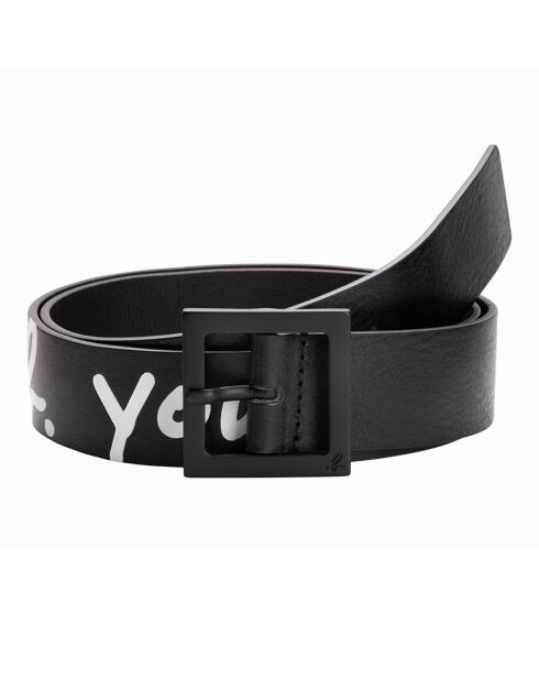 Ceinture en Cuir Scott b. yourself noire