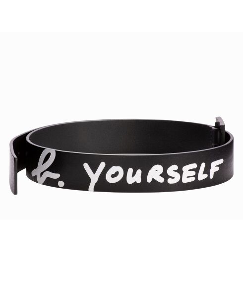 Ceinture en Cuir Scott b. yourself noire