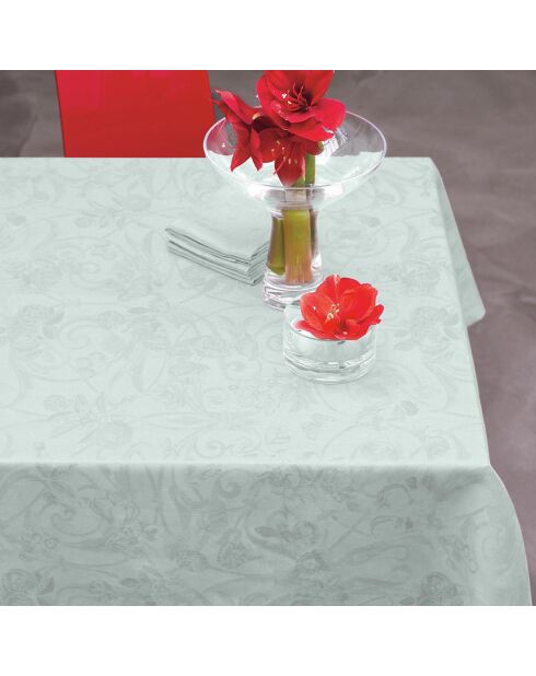 Nappe 100% Lin Tivoli gris/bleu