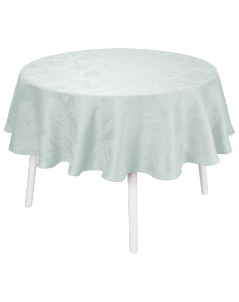 Nappe 100% Lin Tivoli gris/bleu