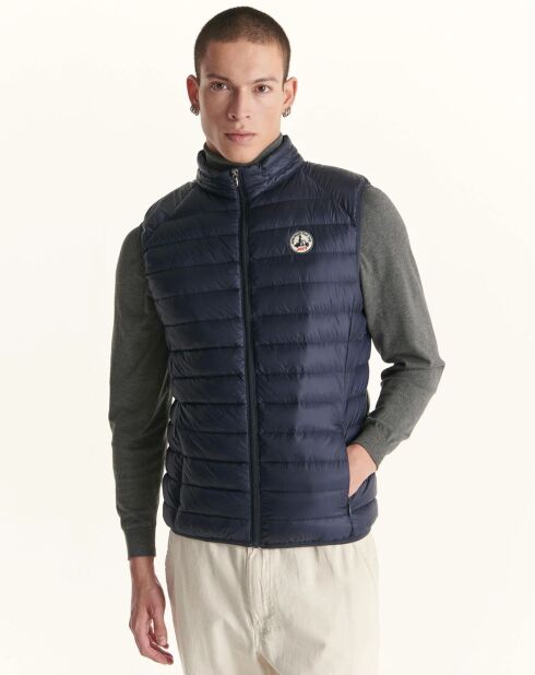 Tom Noos marineblaue ärmellose Jacke