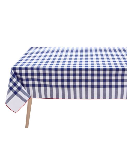 Nappe Elysee bleu/rouge