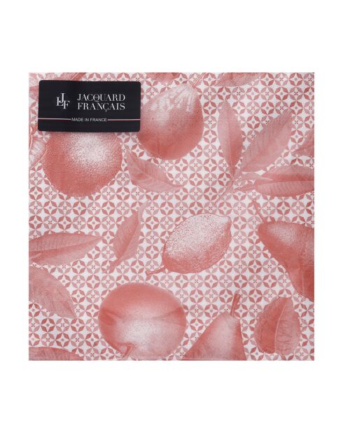 Serviettes en Papier Arrière-Pays roses - 40x40 cm