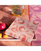 Serviettes en Papier Arrière-Pays roses - 40x40 cm