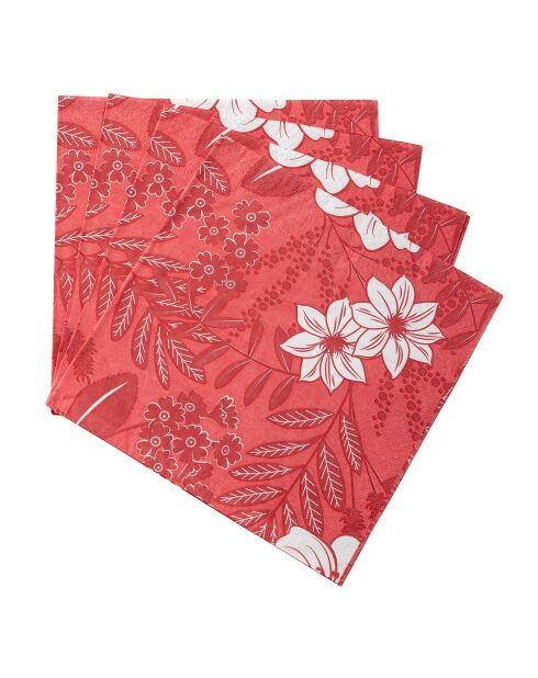 Serviettes en Papier Cottage roses - 40x40 cm