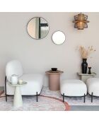 Sofá bouclette beige Celena - 71,5x125x77 cm