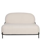 Sofá bouclette beige Celena - 71,5x125x77 cm