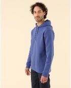 Sweat Wood à capuche bleu