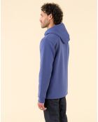 Sweat Wood à capuche bleu