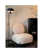 Sillón de salón rizado beige Celena - 71,5x66x77 cm
