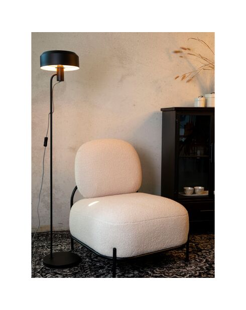 Sillón de salón rizado beige Celena - 71,5x66x77 cm