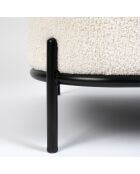 Sillón de salón rizado beige Celena - 71,5x66x77 cm