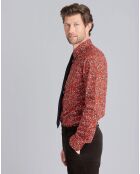 Chemise Thomas en coton imprimé à fleurs rouge