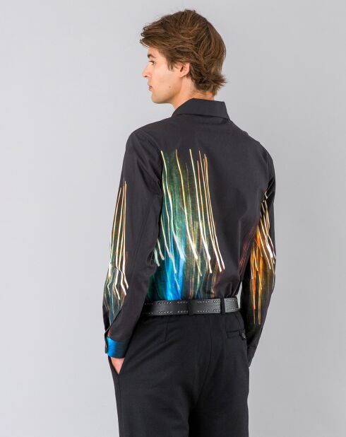 Chemise imprimé numérique multicolore