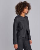 Veste 100% Laine Cesaria gris foncé