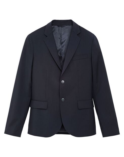 Veste 100% Laine Domino bleue