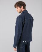 Veste en jean bleue