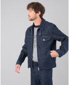 Veste en jean bleue