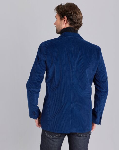 Veste Emilio en Velours côtelé bleue