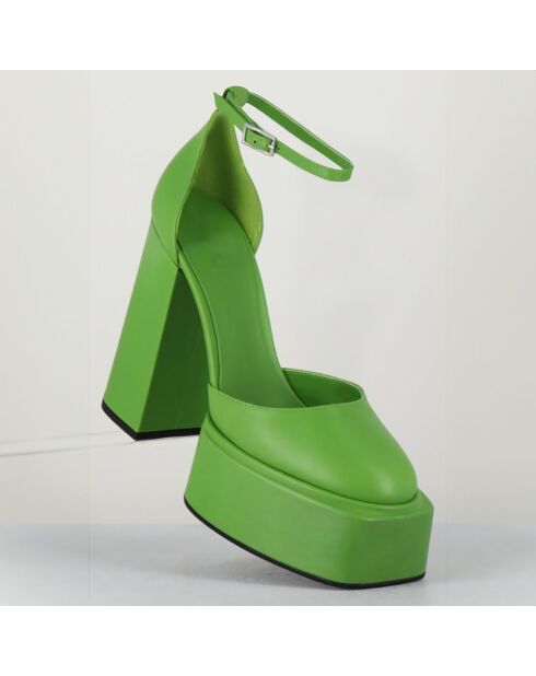 Babies en Cuir verni Ambra vertes - Talon 11.5 cm