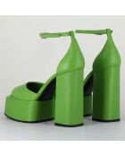 Babies en Cuir verni Ambra vertes - Talon 11.5 cm