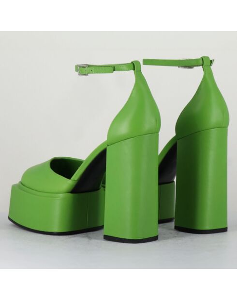 Babies en Cuir verni Ambra vertes - Talon 11.5 cm