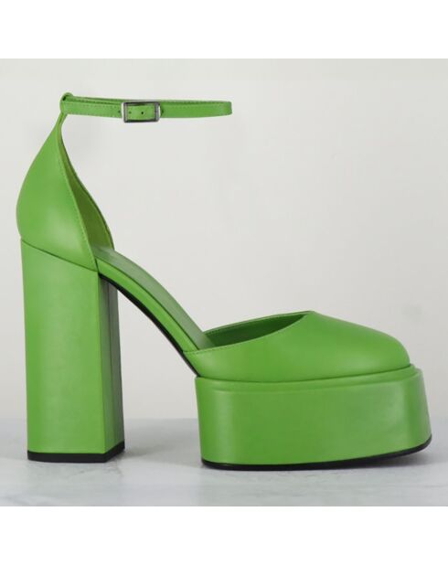 Babies en Cuir verni Ambra vertes - Talon 11.5 cm