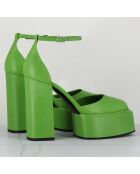 Babies en Cuir verni Ambra vertes - Talon 11.5 cm