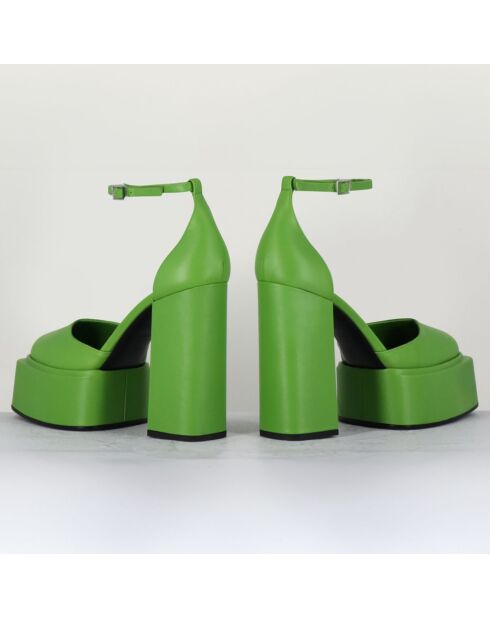 Babies en Cuir verni Ambra vertes - Talon 11.5 cm