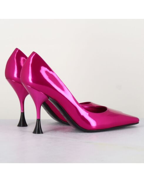 Escarpins en Cuir Bahia fuchsia - Talon 9.5 cm