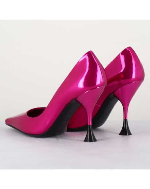 Escarpins en Cuir Bahia fuchsia - Talon 9.5 cm