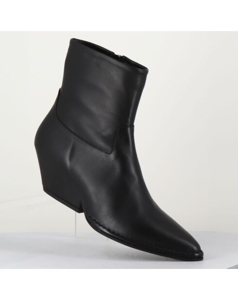 Boots en Cuir noires - Talon 5 cm