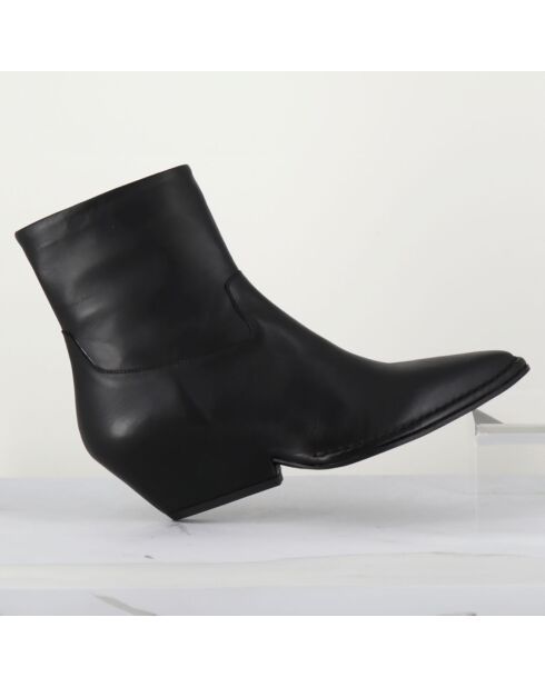 Boots en Cuir noires - Talon 5 cm