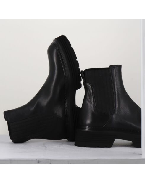 Chelsea boots en Cuir Scando noires