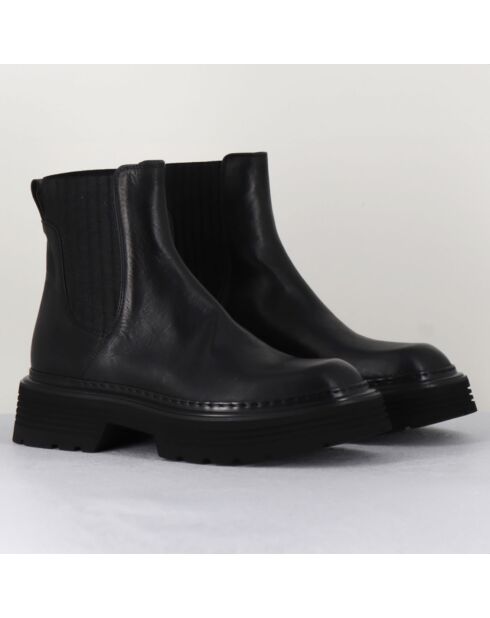 Chelsea boots en Cuir Scando noires