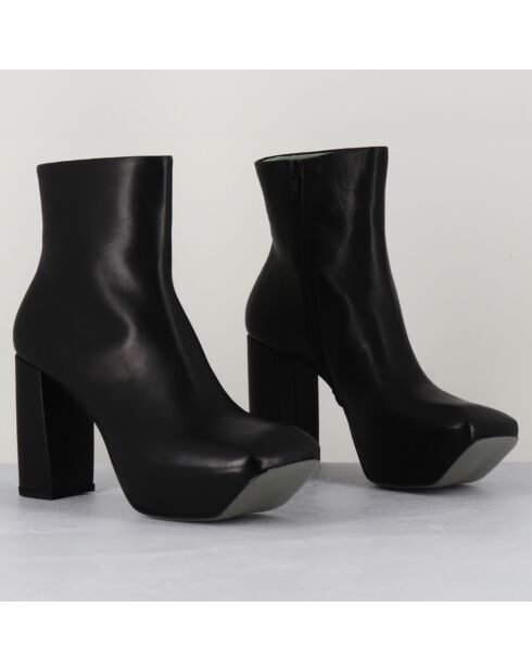 Bottines en Cuir noires