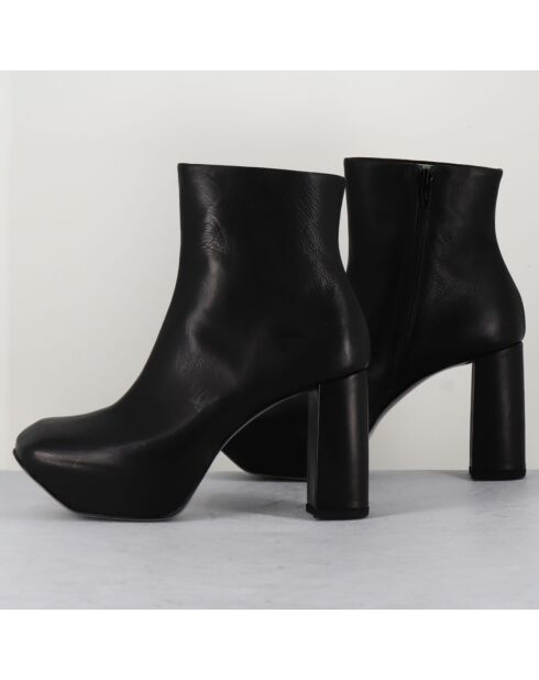 Bottines en Cuir noires