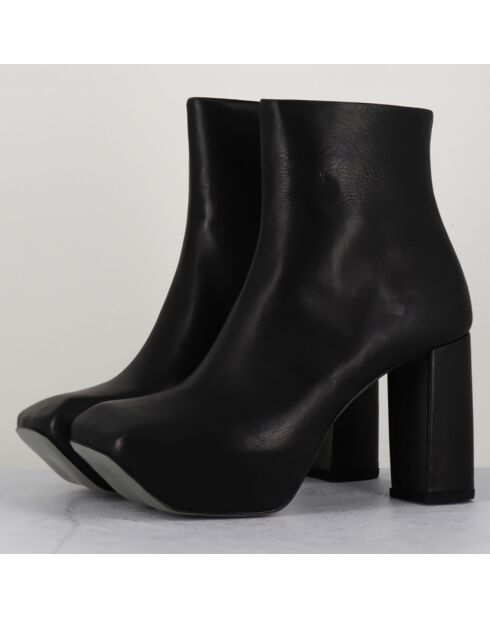 Bottines en Cuir noires