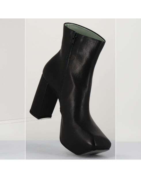 Bottines en Cuir noires