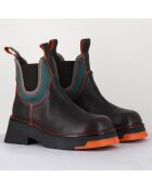 Chelsea boots en Cuir Kaya marron - Talon 5 cm