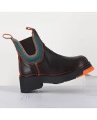 Chelsea boots en Cuir Kaya marron - Talon 5 cm