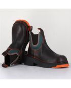 Chelsea boots en Cuir Kaya marron - Talon 5 cm