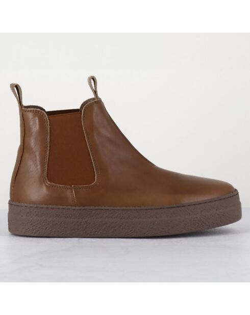 Chelsea boots en Cuir camel