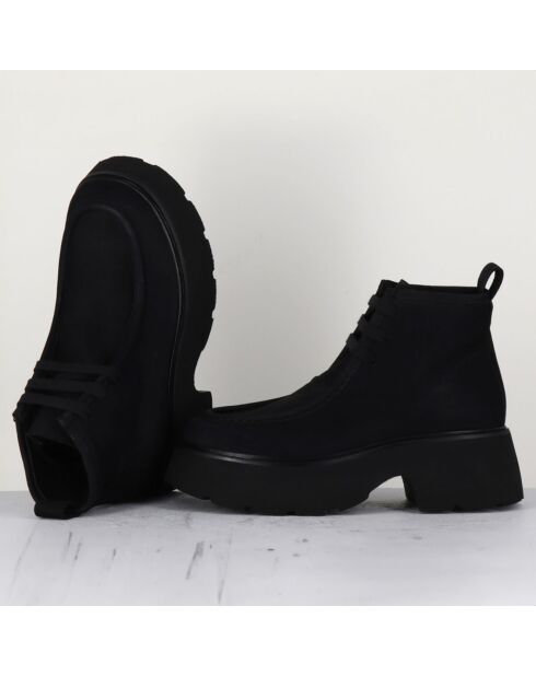 Boots en Cuir noires - Talon 6 cm