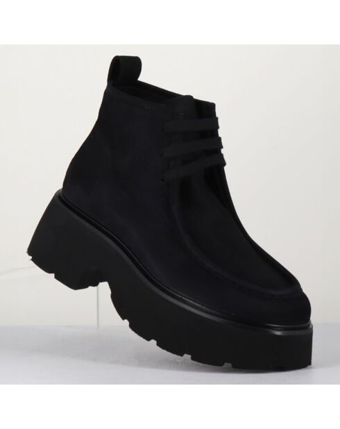 Boots en Cuir noires - Talon 6 cm