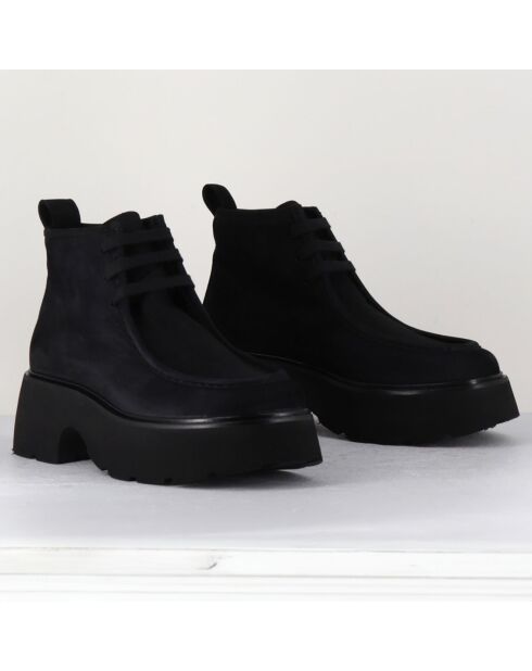 Boots en Cuir noires - Talon 6 cm