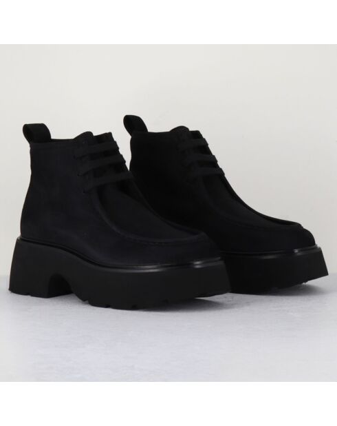Boots en Cuir noires - Talon 6 cm