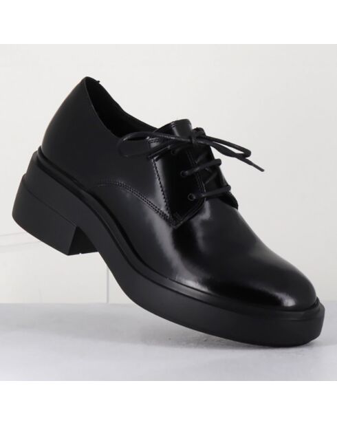 Derbies en Cuir noires - Talon 5.5 cm