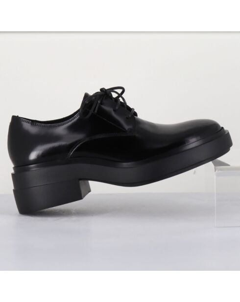 Derbies en Cuir noires - Talon 5.5 cm