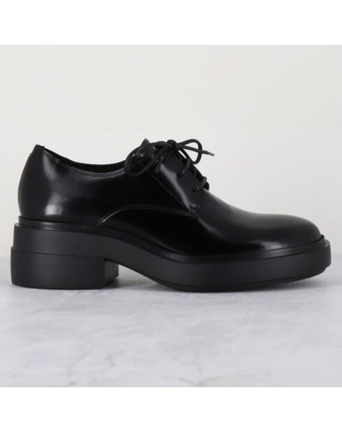 Derbies en Cuir noires - Talon 5.5 cm